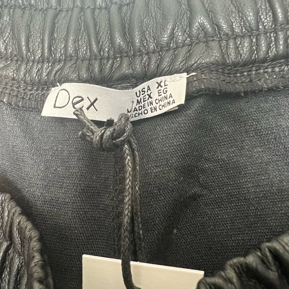 Dex Faux Leather Joggers - Picture 3 of 4